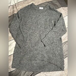 Gray crew sweater